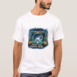 サッカーゴールポータル | Every Goal Starts Here デザイン Tシャツ