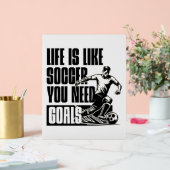 サッカーゴール引用文動機 アクリルサイン (ウェディング)