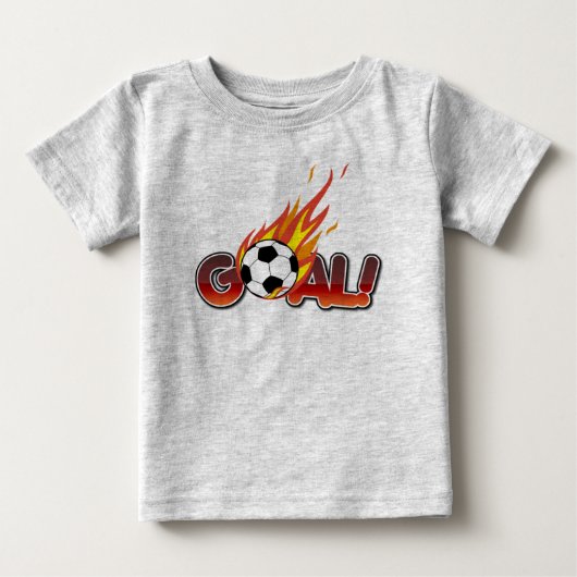 サッカーゴール ベビーTシャツ (正面)