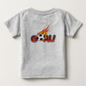 サッカーゴール ベビーTシャツ (裏面)