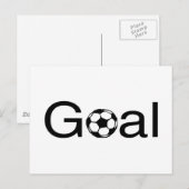 サッカーゴール ポストカード (正面/裏面)