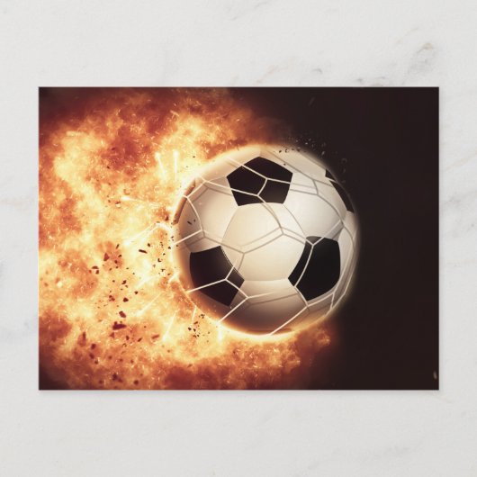 サッカーゴール ポストカード (正面)