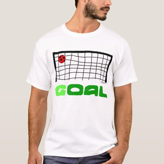 サッカーゴールTシャツ Tシャツ (正面)