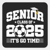 サッカーサッカークラス2025卒業シニア2025 スクエアシール (正面)