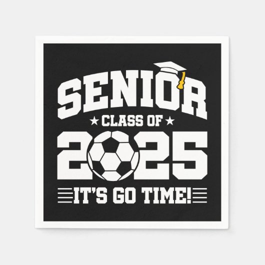 サッカーサッカークラス2025卒業シニア2025 スタンダードカクテルナプキン (正面)