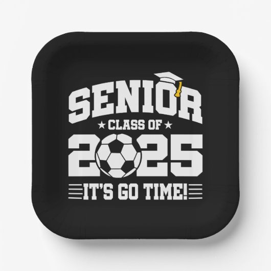 サッカーサッカークラス2025卒業シニア2025 ペーパープレート (正面)