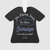 サッカーサッカークラブバーシャツ形オーナメント オーナメント (裏面)