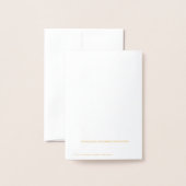 サッカーサッカーコーチありがとう 箔カード (裏面封筒付き)