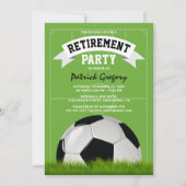 サッカーサッカーコーチリタイアメントパーティー 招待状 (正面)