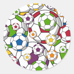 サッカーサッカーシールシート ラウンドシール