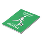 サッカーサッカースポーツコーチサッカーサッカーサッカー ノートパッド (回転)