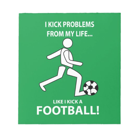 サッカーサッカースポーツコーチサッカーサッカーサッカー ノートパッド (正面)