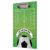 サッカーサッカーチームのコーチパーソナライズされたー クリップボード (左)