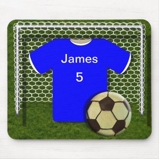サッカーサッカーテーマパーソナライズされたムード マウスパッド (正面)