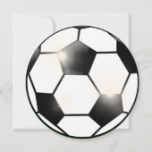 サッカーサッカーテーマ誕生日パーティーイベント 招待状 (裏面)