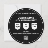 サッカーサッカーテーマ誕生日パーティーイベント 招待状 (正面)