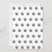 サッカーサッカーデイガール1st誕生日パーティー 招待状 (裏面)