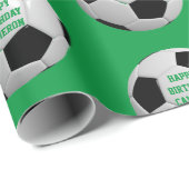 サッカーサッカーパーソナライズされたラッピング紙 ラッピングペーパー (ロールコーナー)