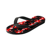 サッカーサッカーファンThongs キッズビーチサンダル (アングル)