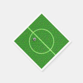 サッカーサッカーフィールドボール – 紙ナプキン スタンダードカクテルナプキン (角)