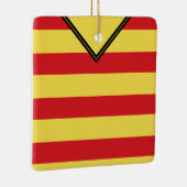 サッカーサッカーラグビージャージー名番号テンプレート セラミックオーナメント (右)