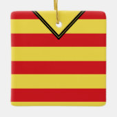 サッカーサッカーラグビージャージー名番号テンプレート セラミックオーナメント (正面)