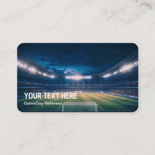 サッカーサッカー審判 名刺 (正面)