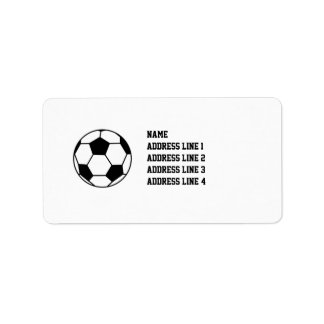 サッカーサッカー差出人住所ラベルまたは名前タグ ラベル