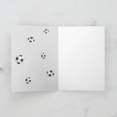 サッカーサッカー感謝コーチフォトカード サンキューカード (内部)