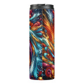 サッカーサッカー抽象芸術旋回カラー爆発 タンブラー (裏面)