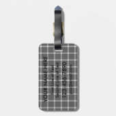 サッカーサッカー言語ラゲッジタグ ラゲッジタグ (裏面縦)