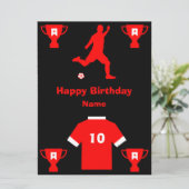 サッカーサッカー誕生日カード (スタンド正面)