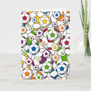 サッカーサッカー誕生日カード カード
