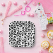 サッカーサッカー誕生日スポーツテーマパターン ペーパープレート (パーティー)