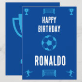 サッカーサッカー誕生日バナー (正面/裏面)