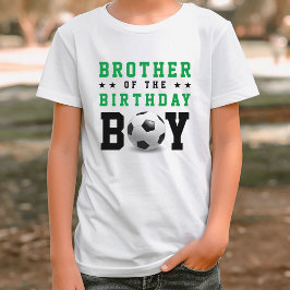サッカーサッカー誕生日パーティー兄弟姉妹ブラザー Tシャツ