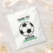 サッカーサッカー誕生日ベビーシャワーパーティー フェイバーバッグ (クリップ留めされた状態)