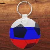 サッカーサッカー2018三色ボールシンボル キーホルダー (正面)