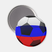 サッカーサッカー2018三色ボールシンボル マグネット (正面/裏面)