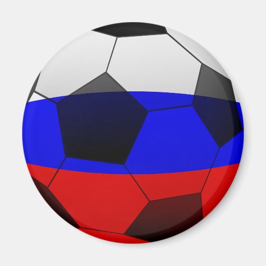 サッカーサッカー2018三色ボールシンボル マグネット (正面)
