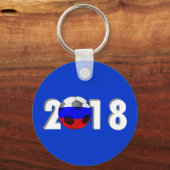 サッカーサッカー2018 キーホルダー (正面)