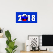 サッカーサッカー2018 ポスター (ホームオフィス)