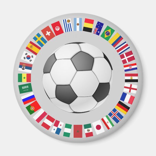 サッカーサッカー2018 マグネット (正面)
