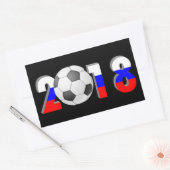 サッカーサッカー2018 長方形シール (封筒)