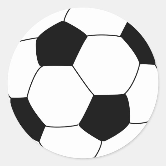 サッカーサッカー ラウンドシール (正面)