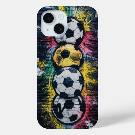 サッカーサッカーiPhoneケース電話保護カバー Case-Mate iPhoneケース (裏面)