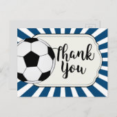 サッカーサンキューカード、サッカーサンキューカード ポストカード (正面/裏面)
