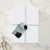 サッカーサンキューメッセージカード ギフトタグ (より糸付き)