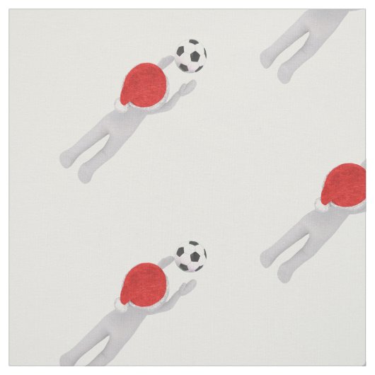 サッカーサンタクロース生地 ファブリック (見本)