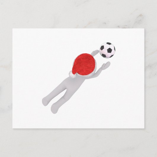 サッカーサンタクロース シーズンポストカード (正面)